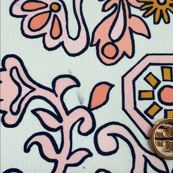 Tory Burch Hicks Garden Party Wallet on a Chain purse - Picture 2 of 7